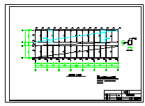 【六层】5300平米左右一字型框架结构教学楼（建筑图、结构图、计算书）-图二