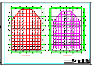 单层正放四角锥与螺栓球节点结构网架结构施工图纸-图一