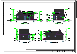 公厕建筑设计CAD施工图纸合集-图一