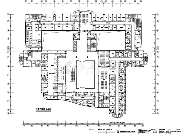 某门诊楼3层CAD全套大样平面-图一