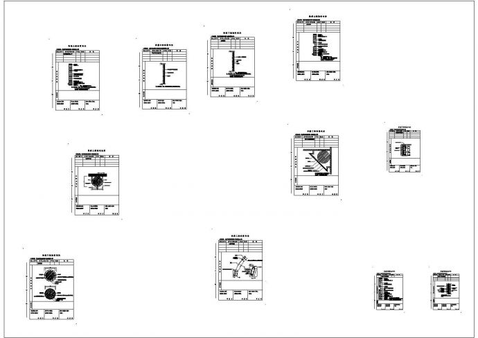 某轻质隔墙系列CAD详细平面图纸_图1
