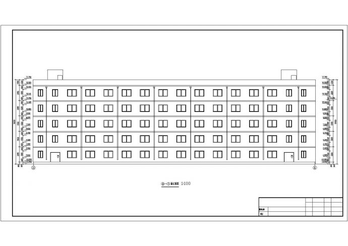 郑州医科大学5千平米5层框架结构教师公寓楼建筑结构设计CAD图纸_图1