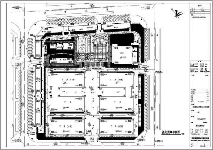 某工业区厂房区CAD节点构造施工总图_图1