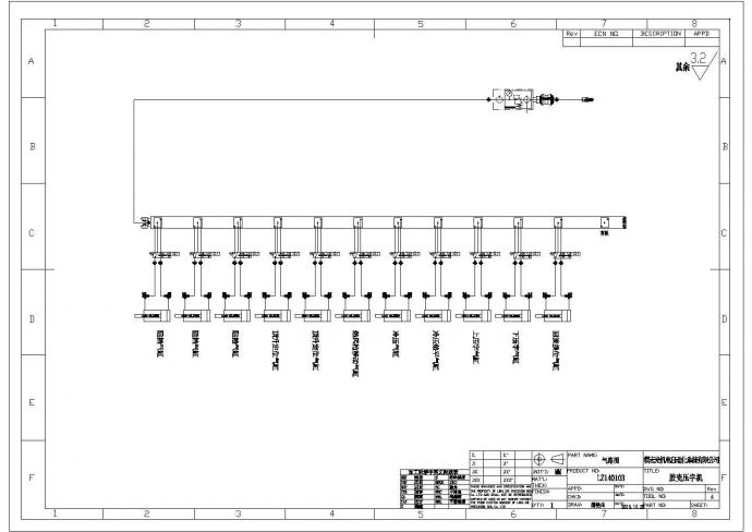 某胶壳压字机气路图CAD设计完整构造图_图1