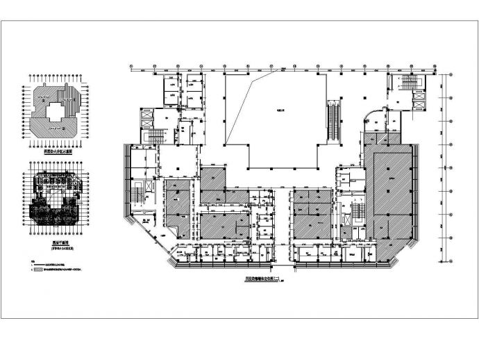 某医院四层局部墙体CAD节点施工构造定位图_图1