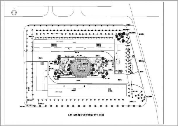 某厂区园林景观CAD设计完整全套图纸-图二