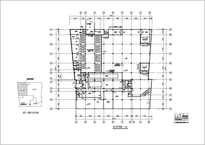 办公楼设计_建筑面积34829平方米功能复杂的综合商住办公楼施工图_图1