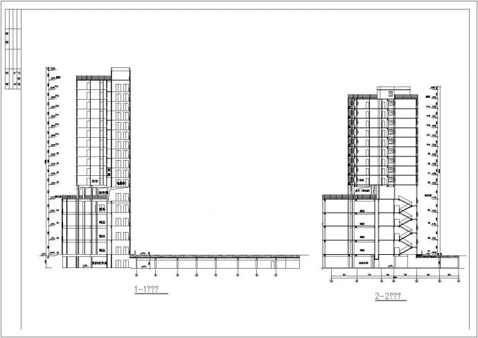 建筑面积36001.35平方米高层商住楼全套设计图_图1
