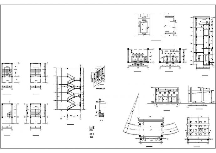 某主体5层局部6层1539㎡框架结构宾馆设计cad全套建筑施工图【含设计说明】_图1
