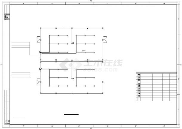 武汉市某工厂970平米单层产品仓库电气系统设计CAD图纸-图一