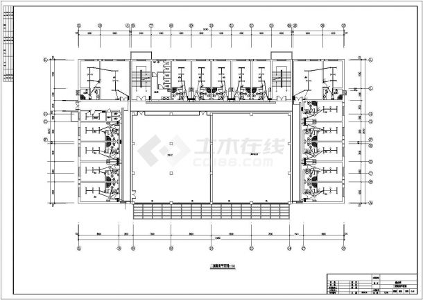 西安市雁塔区某4层商业综合楼全套电气系统设计CAD图纸-图一