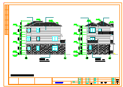 某地三层别墅全套建筑结构设计cad施工图-图二