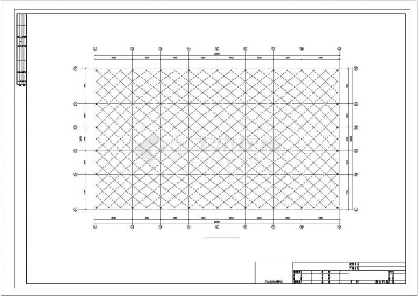 [江苏]三层主体框架屋面网架结构体育馆结构施工图，含框架结构设计说明，地基基础设计说明-图二
