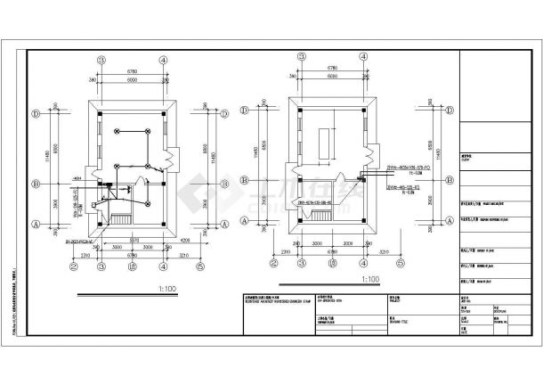 苏州市虎丘区某大型换热站电气系统设计CAD图纸-图一