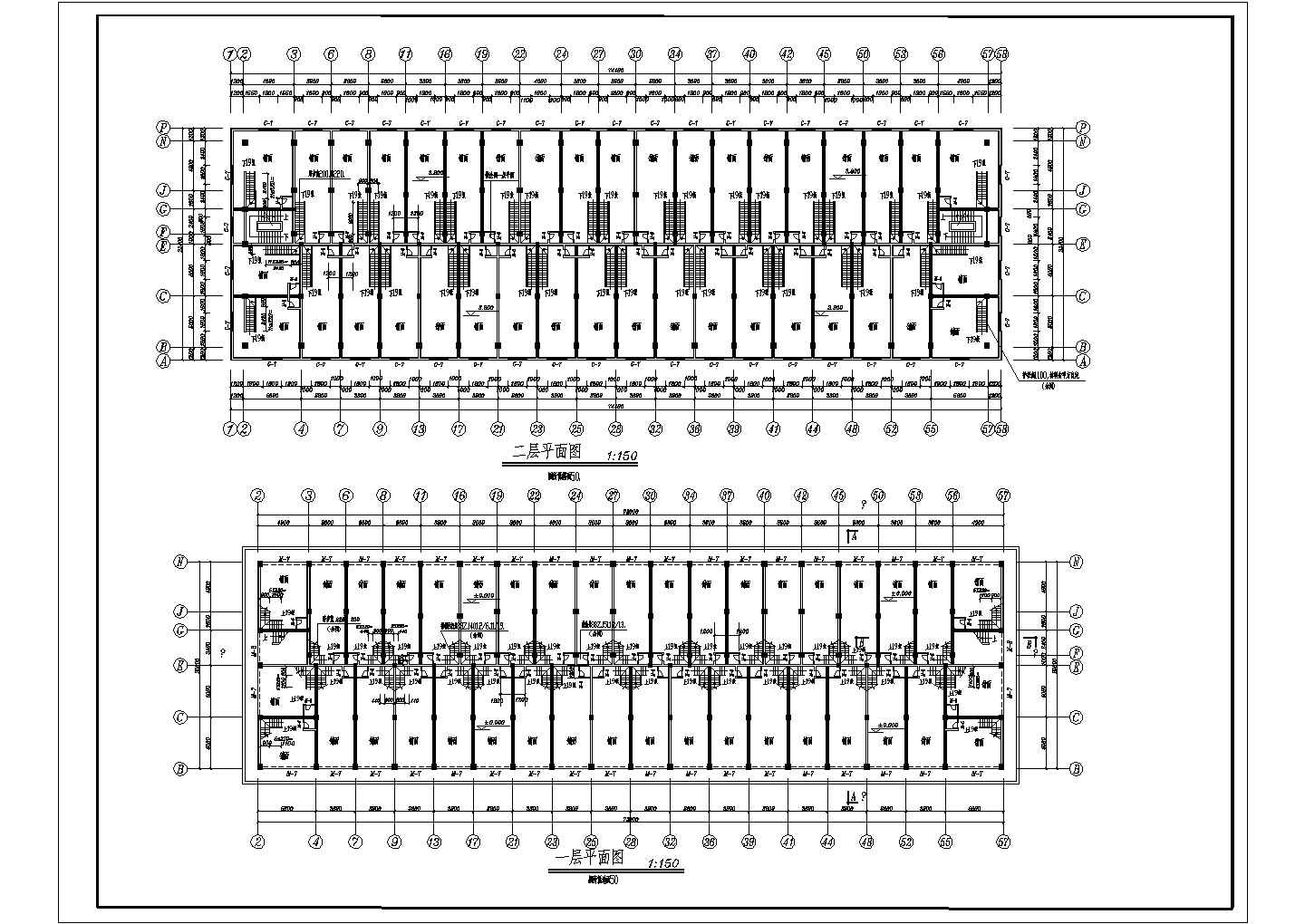 建筑面积5620.6平方米市场商住楼施工图