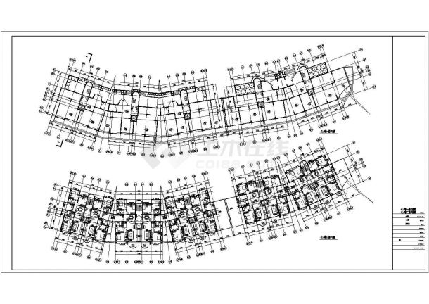 高层商住楼建筑设计CAD图纸-图二