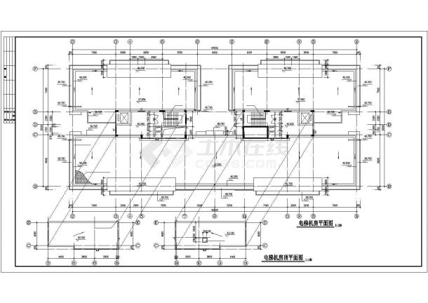 高层商住楼建筑设计全套CAD图纸-图一