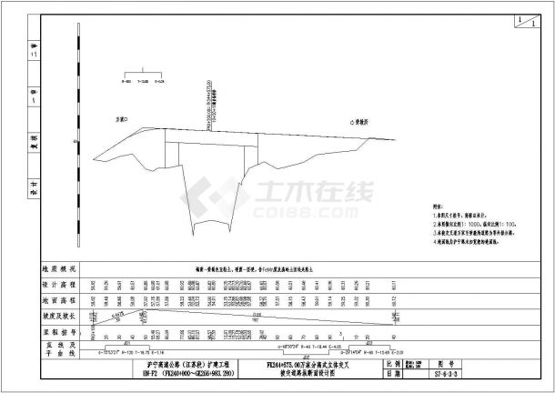 某净跨50m 钢筋混凝土系杆拱桥设计cad全套施工图（含设计说明）-图一