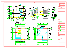 某三层民房建筑结构施工图全套cad图纸-图二