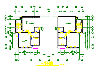 三层私人小别墅建筑结构cad设计图纸含效果-图二