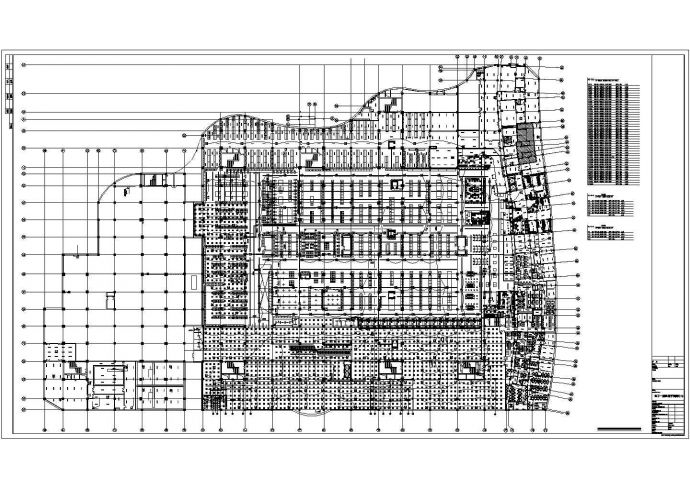 国内某大型超市照明平面cad设计图_图1