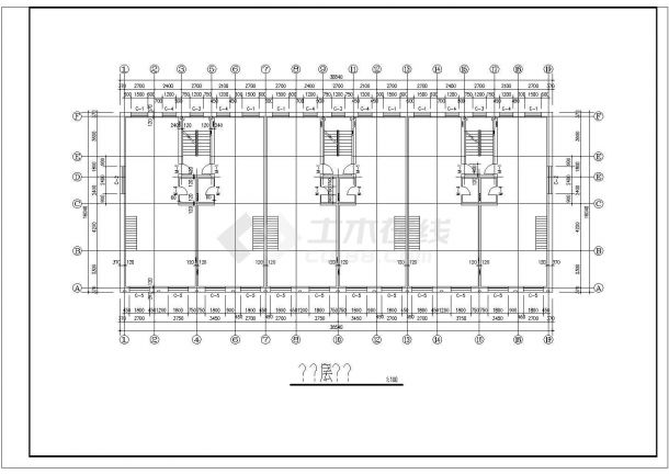 多层独栋住宅区建筑设计施工图-图二