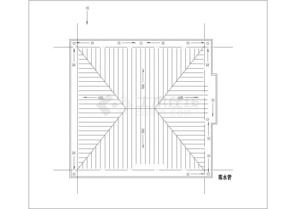 福州市某村镇265平米2层砖混结构单体别墅CAD建筑设计图纸-图二
