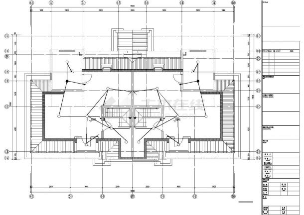 舟山市某度假村5层砖混结构别墅楼全套电气系统设计CAD图纸-图一