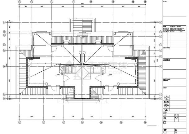 舟山市某度假村5层砖混结构别墅楼全套电气系统设计CAD图纸-图二