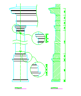 建筑设计CAD常用千种图块之西式柱-图一