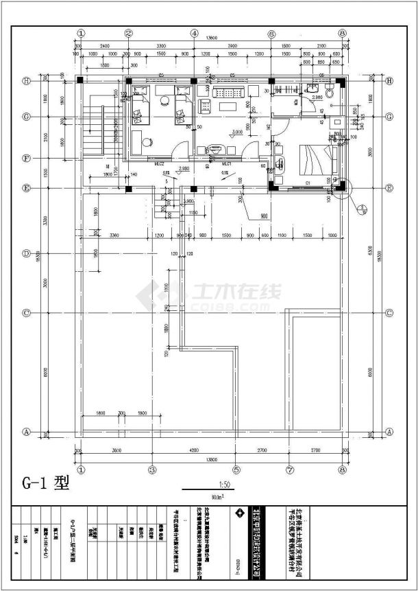 衢州市某村镇205平米左右2层砖混乡村别墅CAD建筑设计图纸-图二