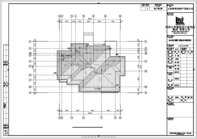 徐州市某小区510平米2层框混结构单体别墅全套建筑设计CAD图纸_图1