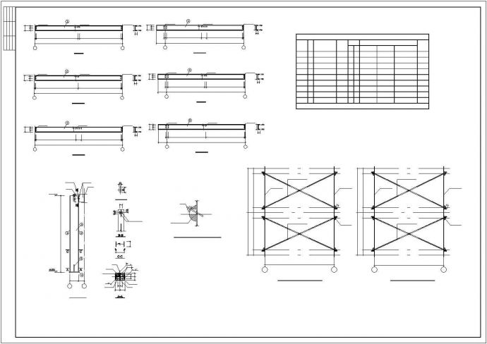 某经济区4s店钢架结构厂房建筑设计施工CAD图纸_图1