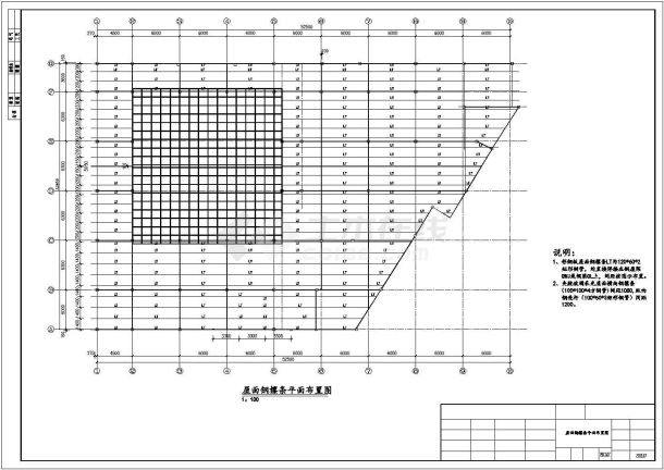 某经济区宾馆钢结构建筑设计施工CAD图纸-图一