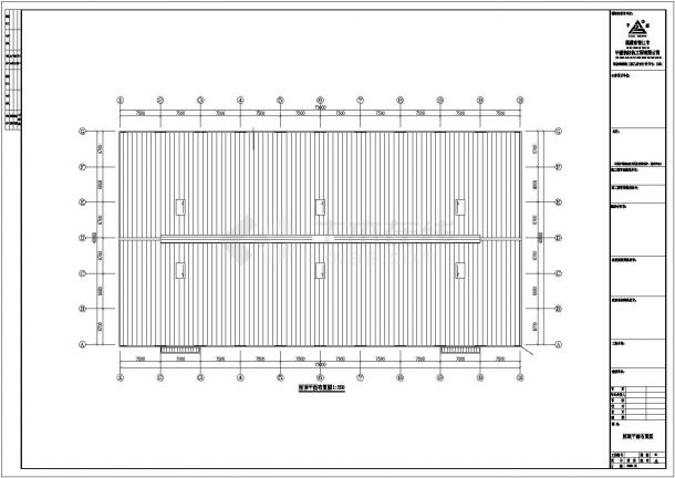 某经济区公司40米×75米钢结构厂房设计施工CAD图纸-图一