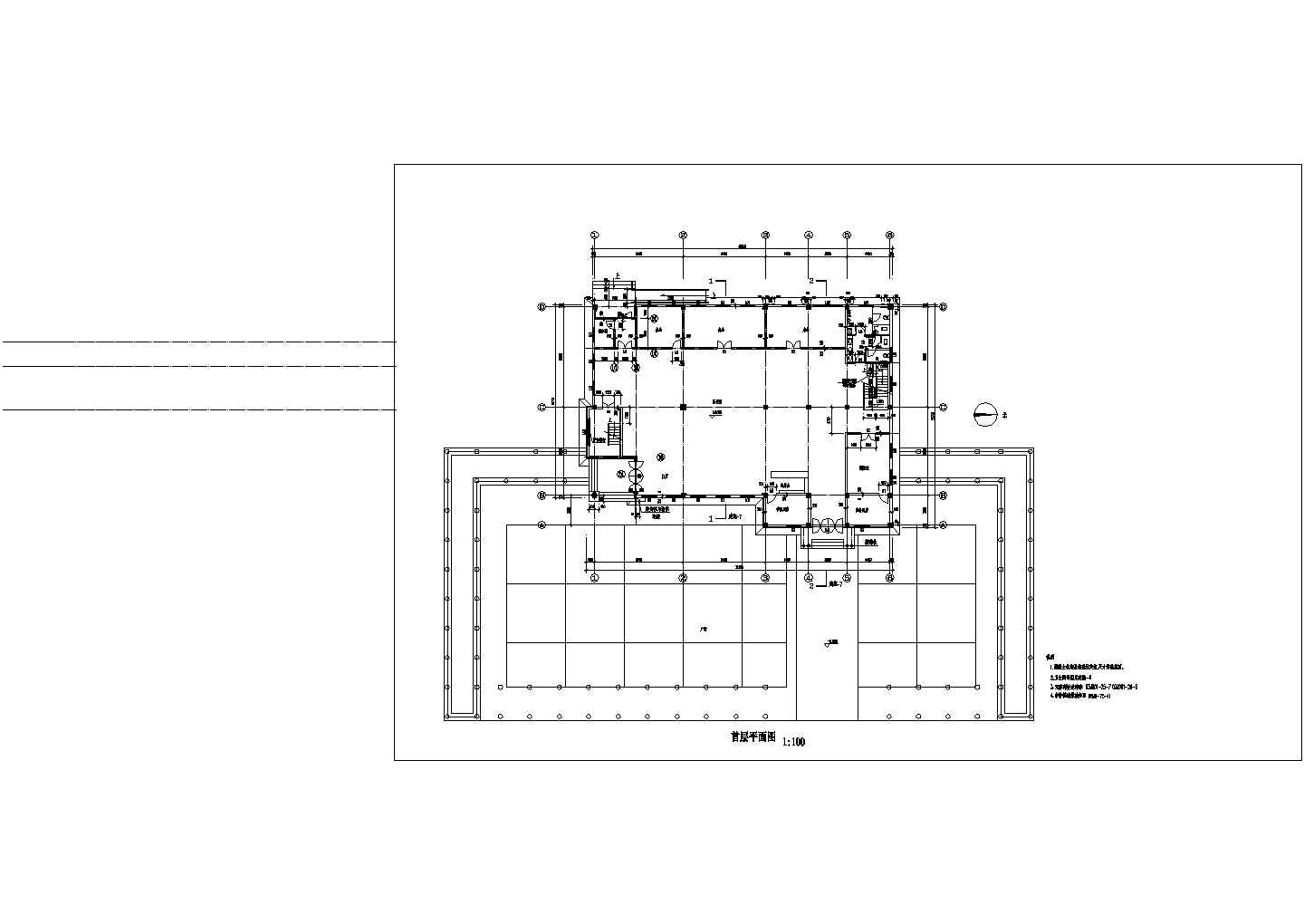 精品二层商业会所建筑平面图