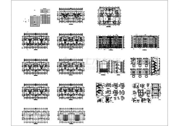 复式居民楼建筑设计CAD施工图（含设计说明）-图一