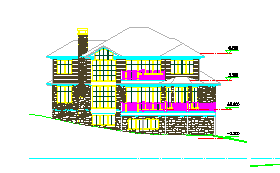 某地区别墅建筑设计cad图纸含效果图_图1