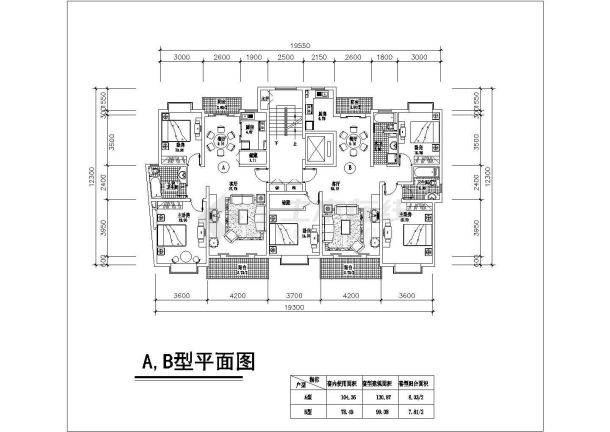 某高层住宅楼CAD建筑图-图一