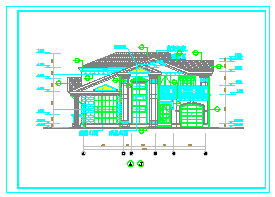 某地豪华别墅设计建筑cad施工图含效果图-图一