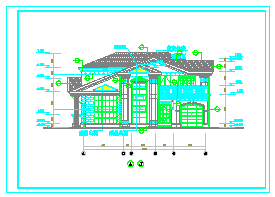 某地豪华别墅设计建筑cad施工图含效果图_图1