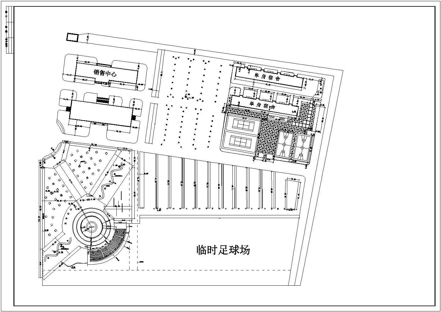 某厂区景观设计CAD竣工图全套标注竣工