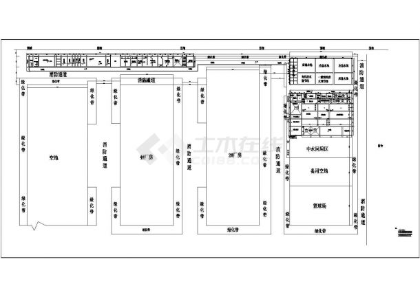 某电子厂废水处理CAD设计环保完整平面图施工图-图二