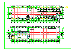 3层加工生产线厂房建施设计CAD图纸-图二