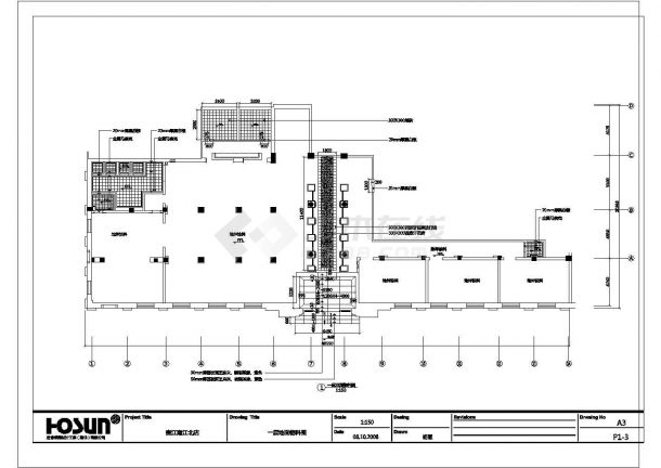 某江南沿江店一层公共区CAD设计平面-图二