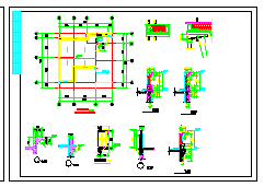 某四层私宅建筑结构设计cad施工图含效果图_图1