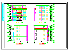 某四层私宅建筑结构设计cad施工图含效果图-图二