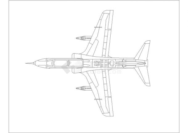 某飞机CAD详细完整全套图纸-图一