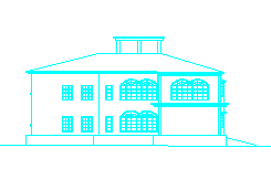 某地经典别墅设计建筑cad图纸带效果图_图1