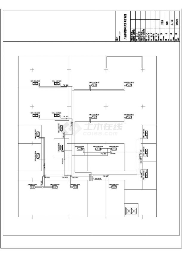 多联机和风冷机系统设计施工CAD图-图一